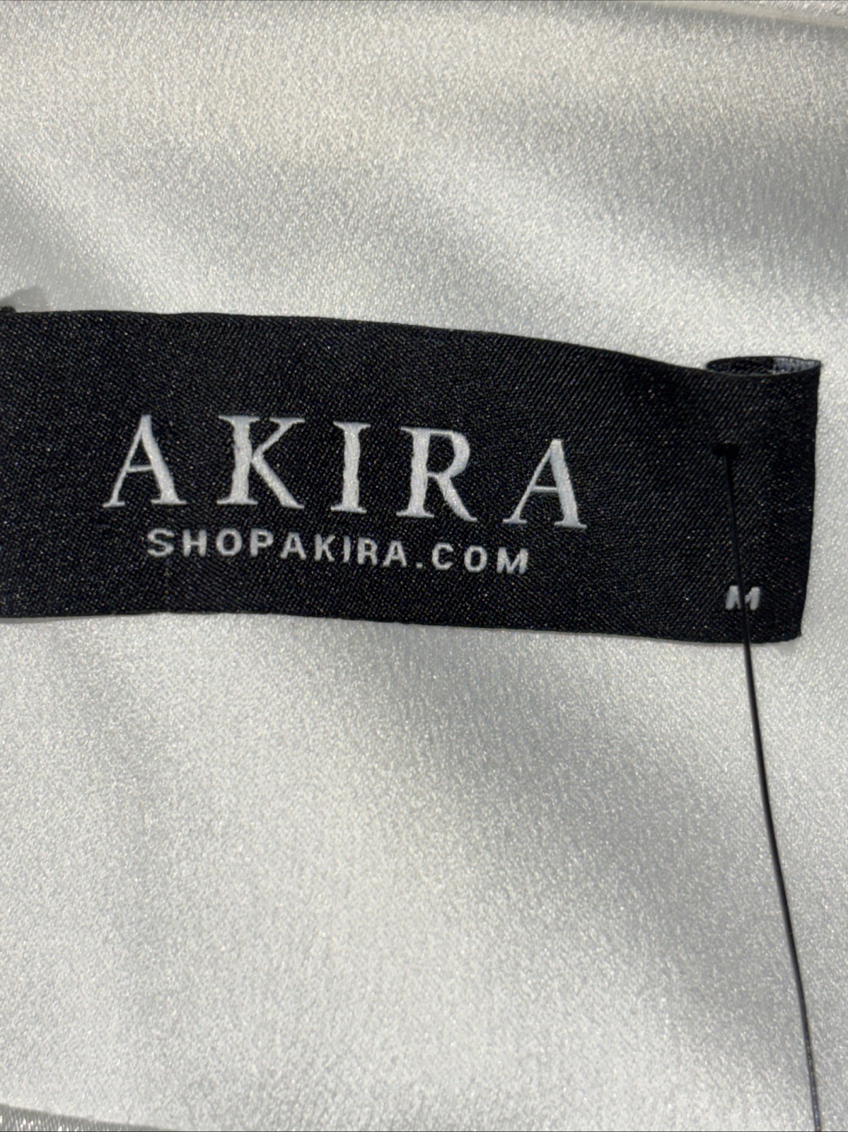 Akira Modern Chic Sleek Bodycon Structured White Satin Corset Blazer Dress SZ M