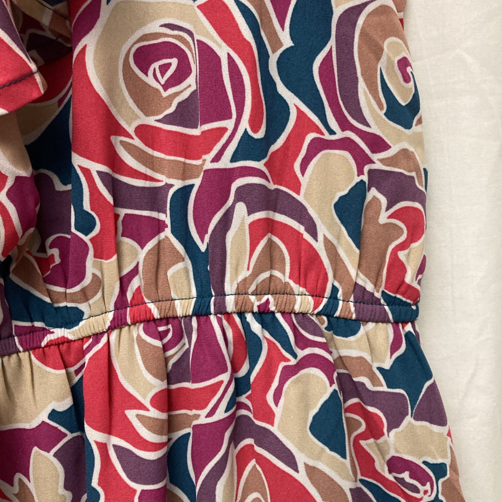 NWT Emily Wonder Women’s Plus Size Multicolor Lined Floral Sleeveless Dress – 1X