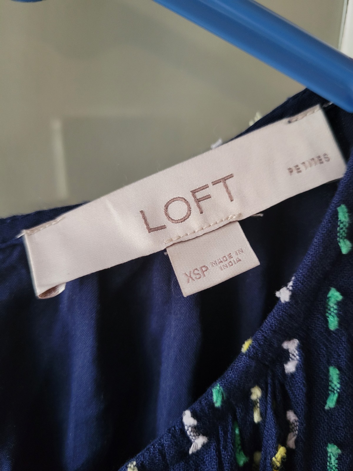 LOFT Straight Sundress Women XSP Pullover Lined Blue Casual Picnic Beach Outdoor