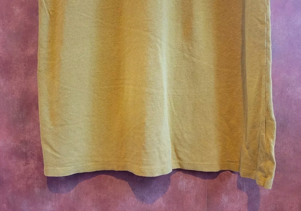 NWT Jungmaven Rae Line A-line Mustard L Midi Tee Shirt Dress Hemp Org Cotton