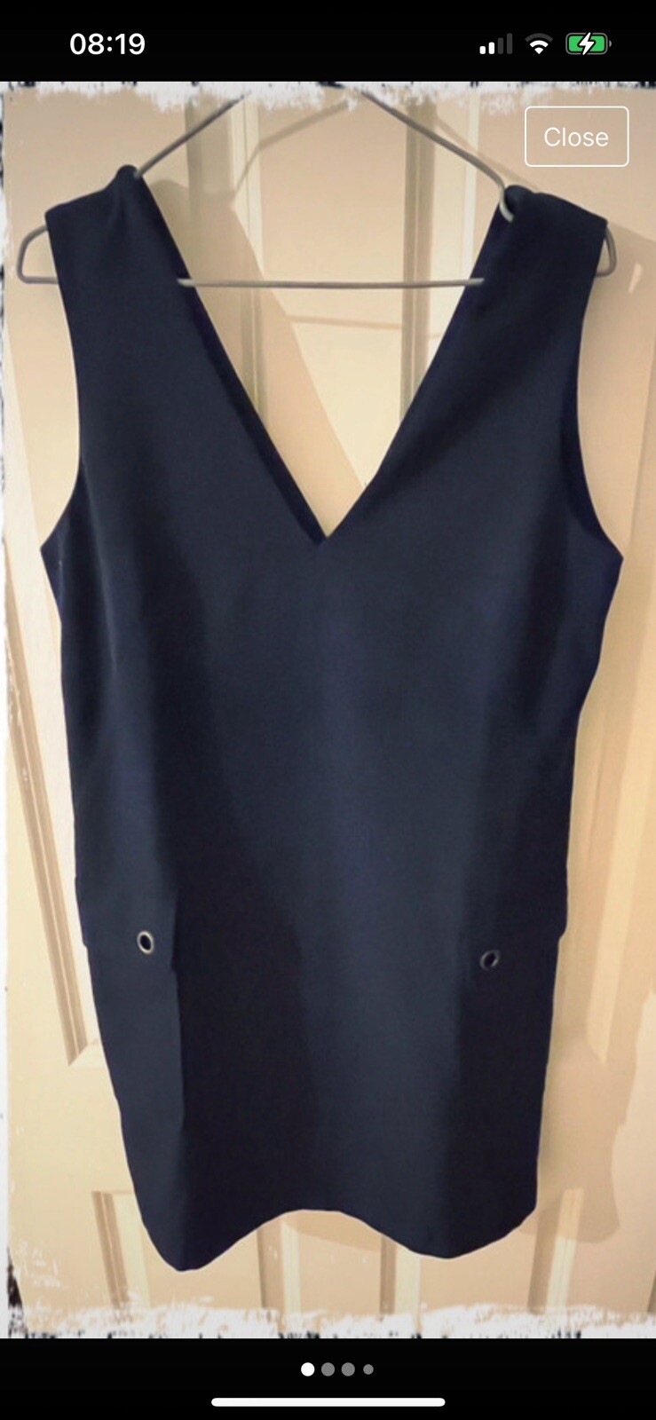 Redherring navy blue pinofore dress with pockets Size 10