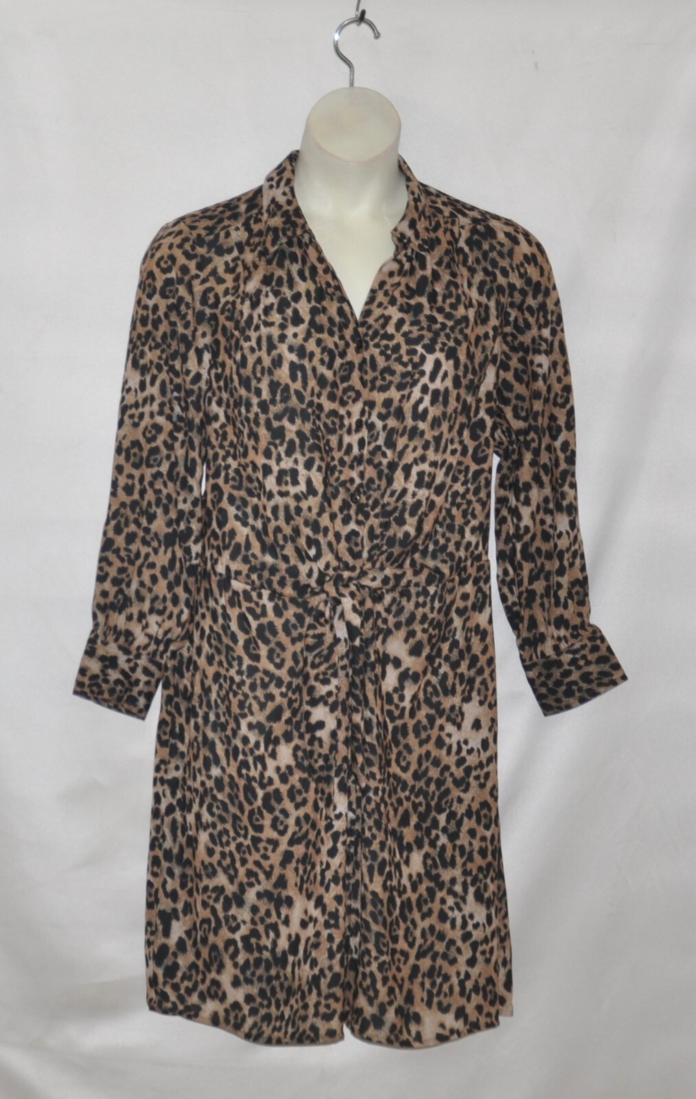 Joan Rivers Regular Printed Petite Wrap Dress Size 1X Brown Multi