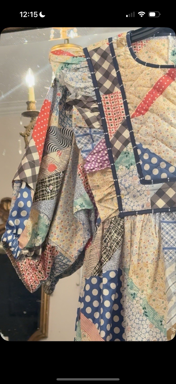 Hunter Bell Retired Patchwork Britton Quilted Cottage Core Dress A