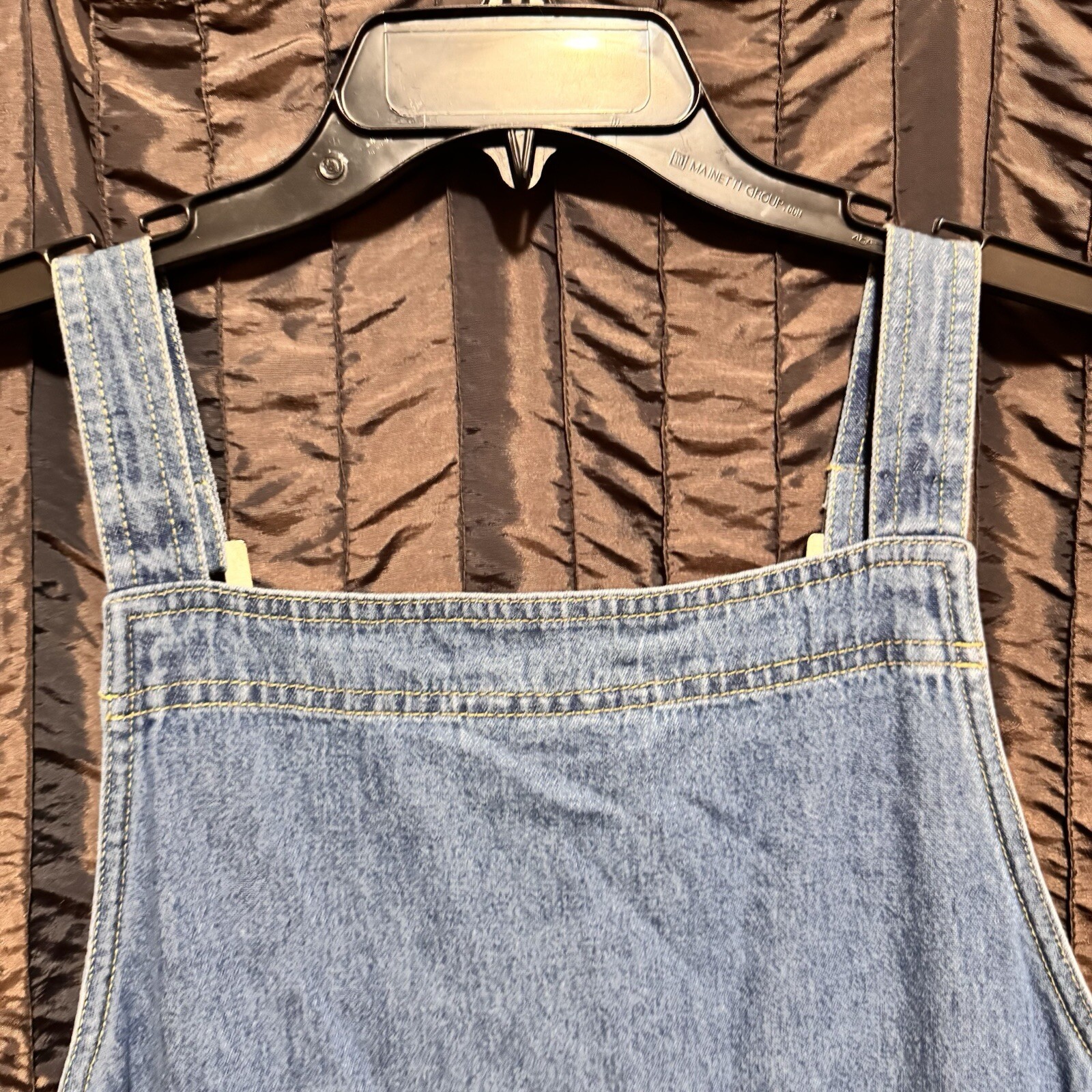 Sag Harbor Sport Petite Light Wash Denim Jumper Women’s Petite M Pockets Vintage