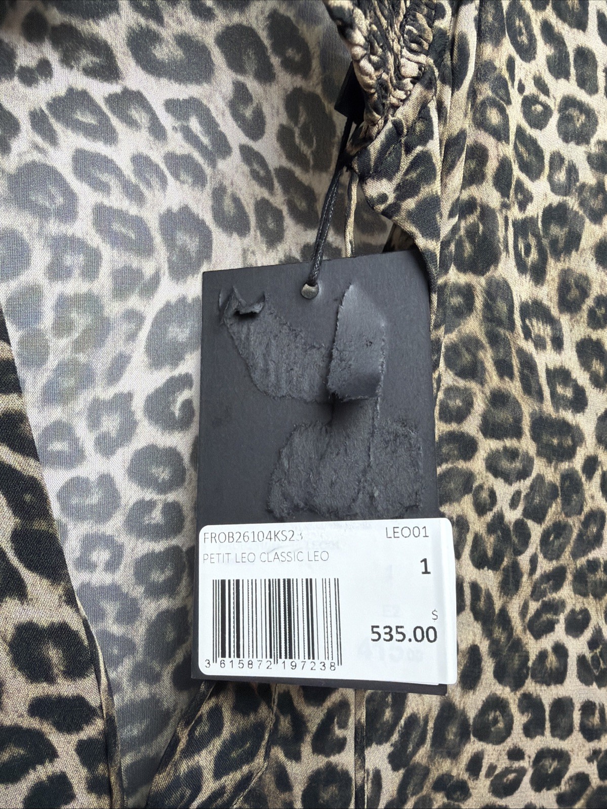 The Kooples Women’s Classic leopard Print Designer Maxi Dress Size 1 Us size S