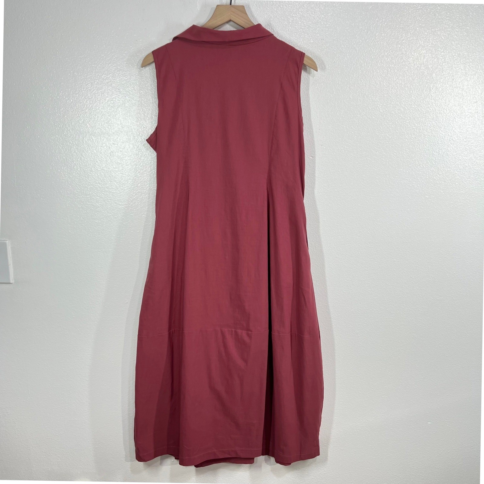 LUUKAA Sculptural Vest Meets Dress Size US 10 Dry Rose Lagenlook Avant Garde