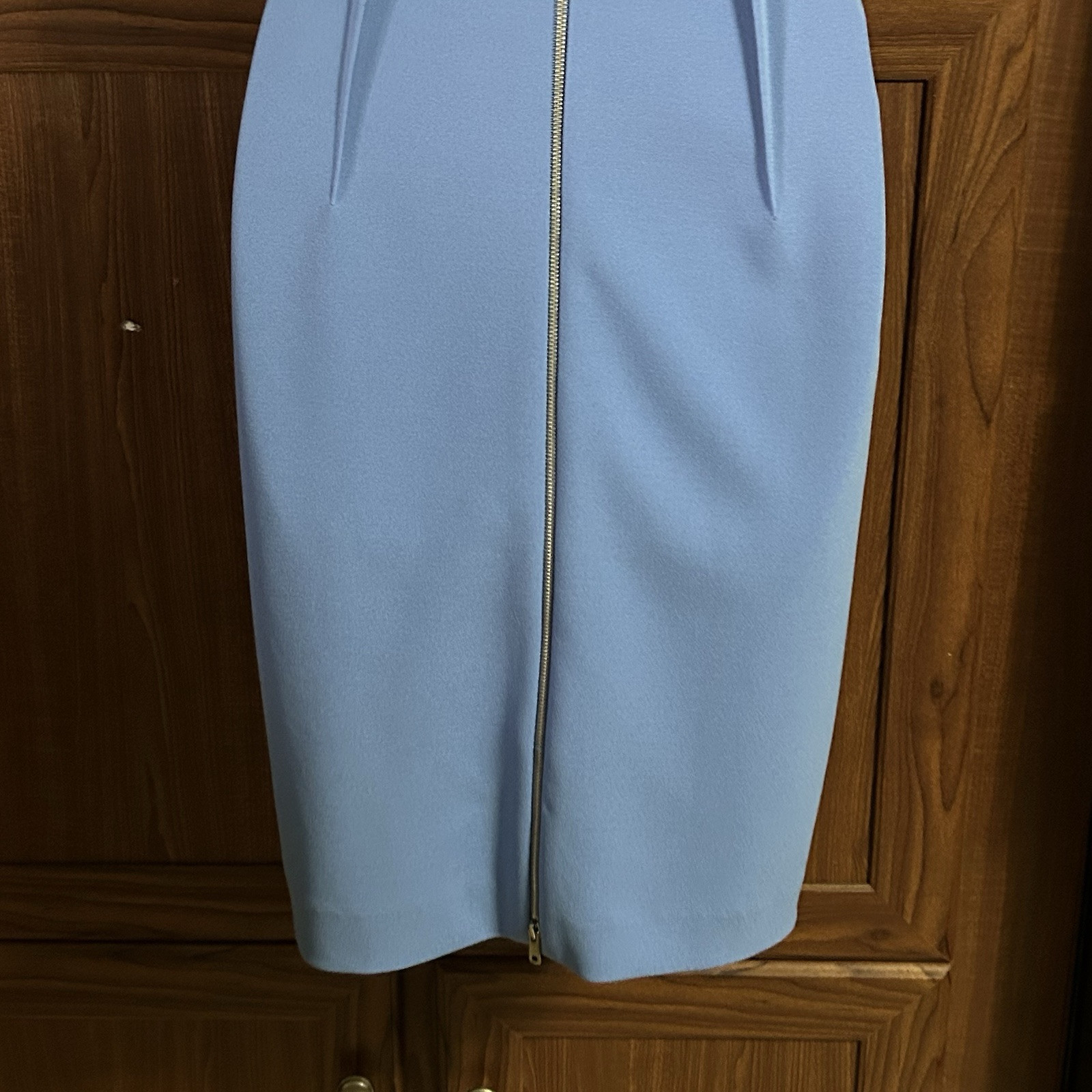 Antonio Melani Sleeveless Blue Turtle Neck Back Zipper Dress Size 4