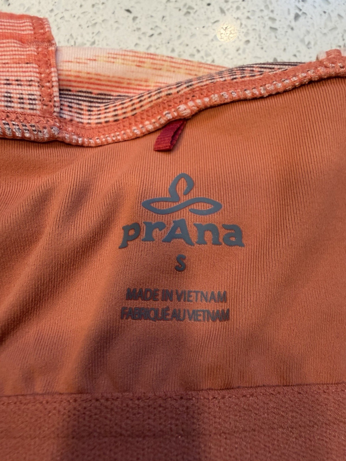 prAna Women’s S Orange Multicolor Striped Square Neck Knit Shift Dress
