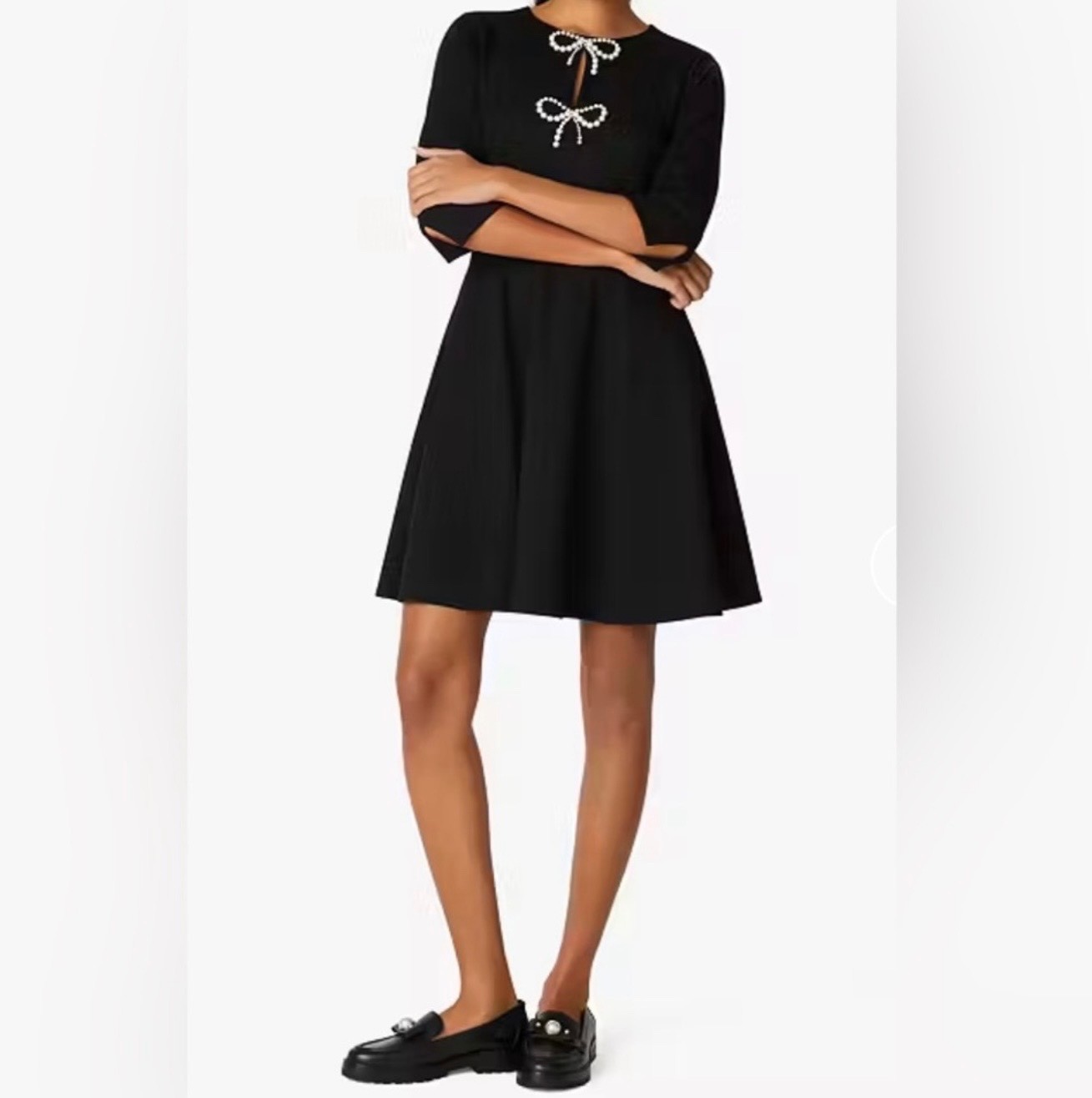 kate spade Pearl Bow Ponte dress Large