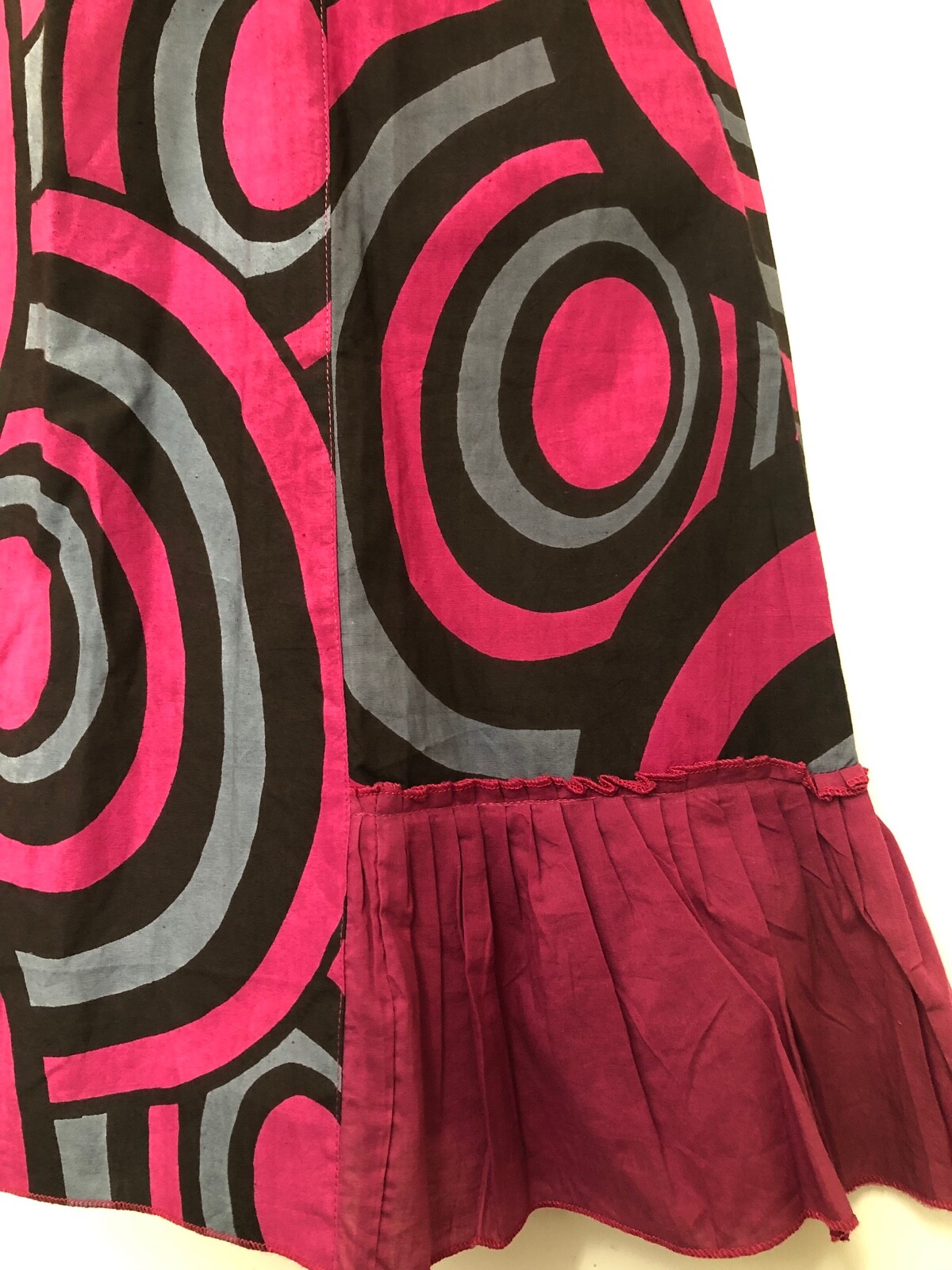 Artisan Cotton Ethnic Designer Colourful Summer Dress Made in Nepal Sk18-146