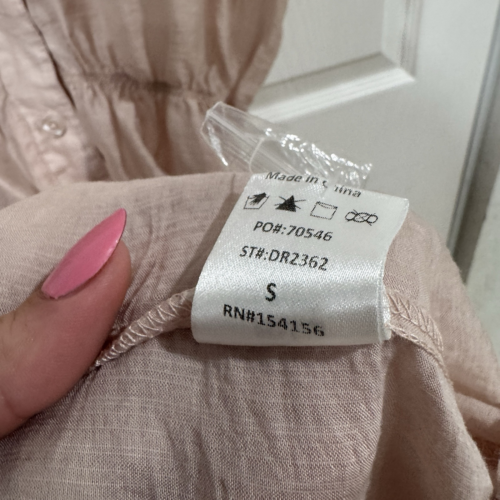 Women’s Mod Ref Button Front Savannah Dress Womens Size Small Lightweight Sheer
