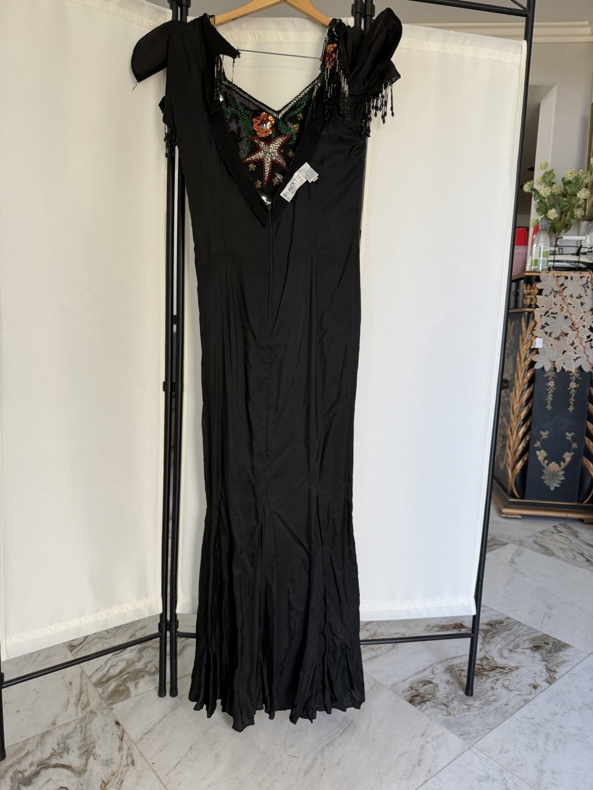Luxury Vintage Oleg Cassini Celestial Silk Gown