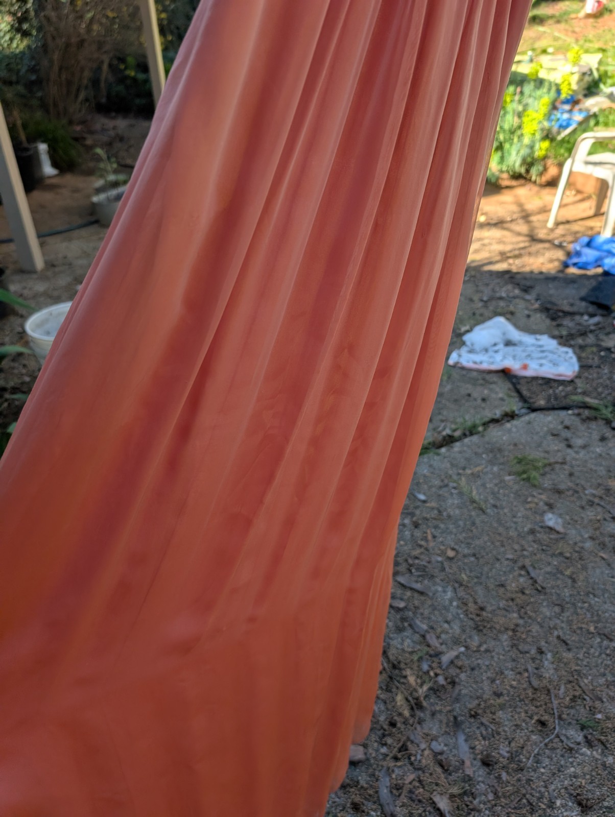 Maria Bianca Nero long Dress Sz S peach orange new with tags