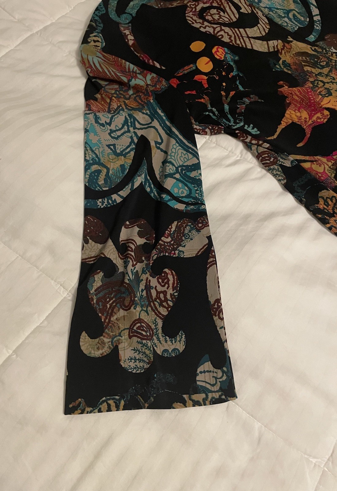 Calvin Klein Dress Multi Funky Below The Knee Size Medium Used Good Condition