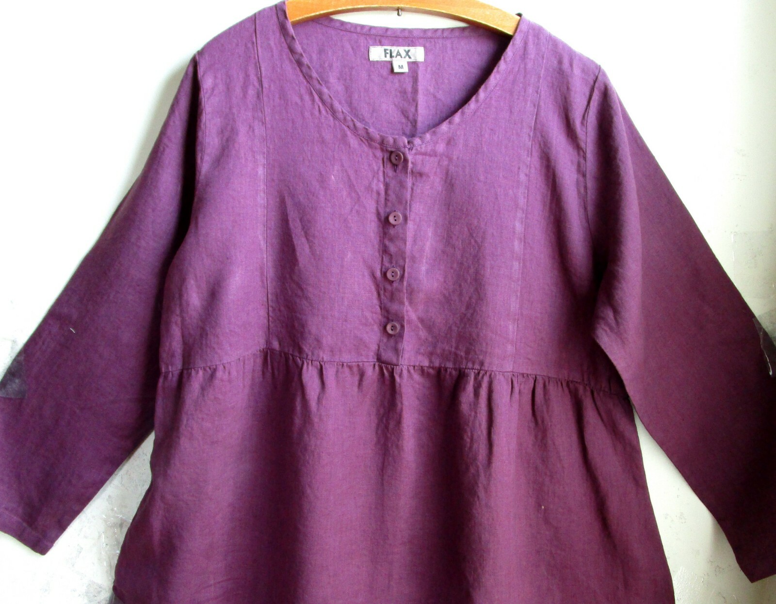 FLAX Designs Linen Dress S & M NWT Easy Dress PORT