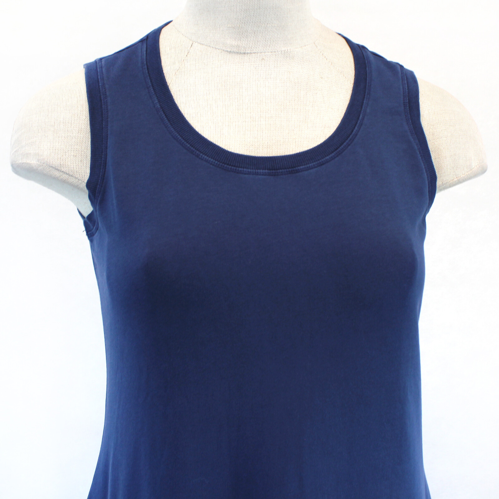 Talbots Plus Blue TERRY cotton Midi DRESS beach resort 3X pockets nautical