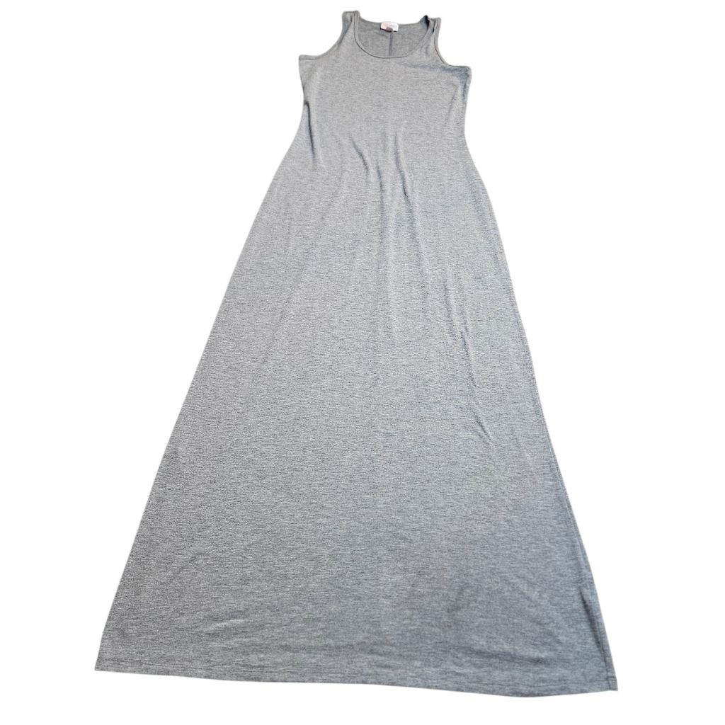 LuLaRoe Dani XS Grey Sleeveless Maxi Dress