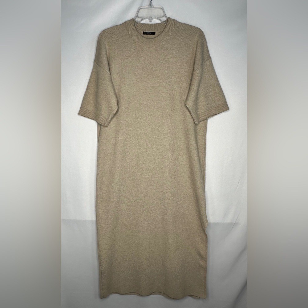 Parfois Midi SweaterDress Beige Lagenlook Sz XS/S