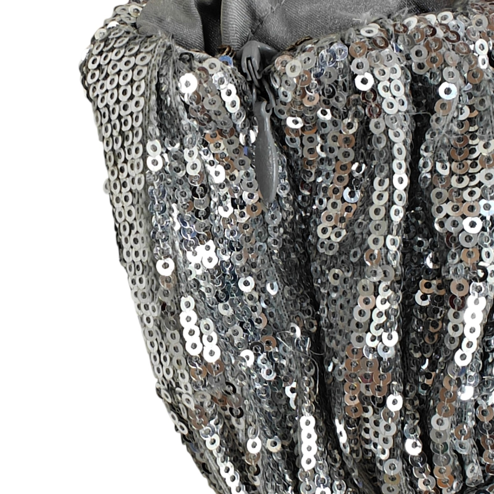 Sherri Hill Sequin Cocktail Dress Size 4 Silver Rhinestones Party Prom Wedding