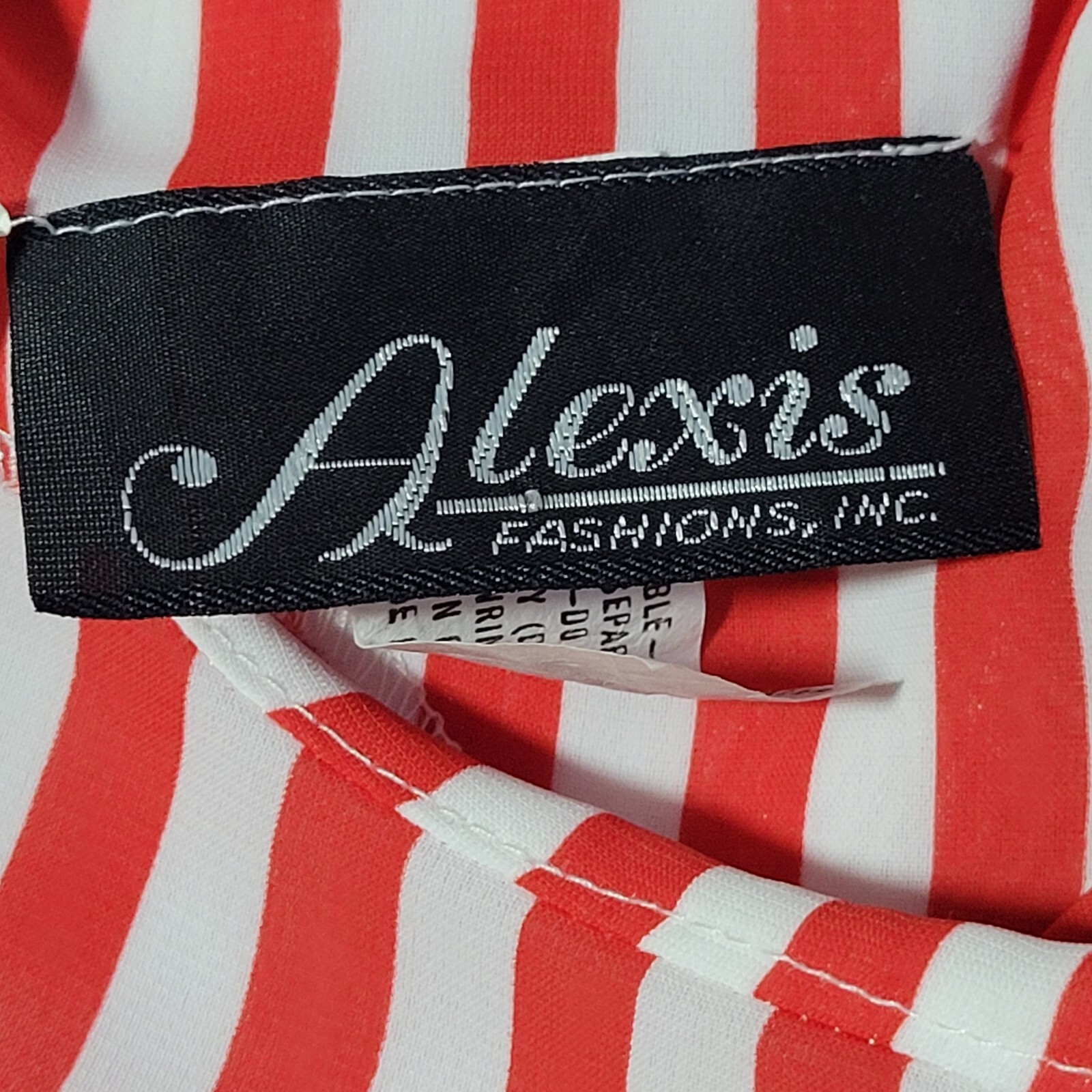 Vintage Striped 1940s Size XS Sailor Blouson Dress Red Collar Bow Clown Nautical