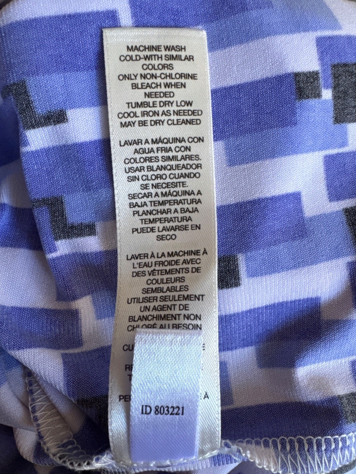 Chico’s Size 3 = XL/16 Geometric Print Wave Raine Dress Stretch All-Season Plus