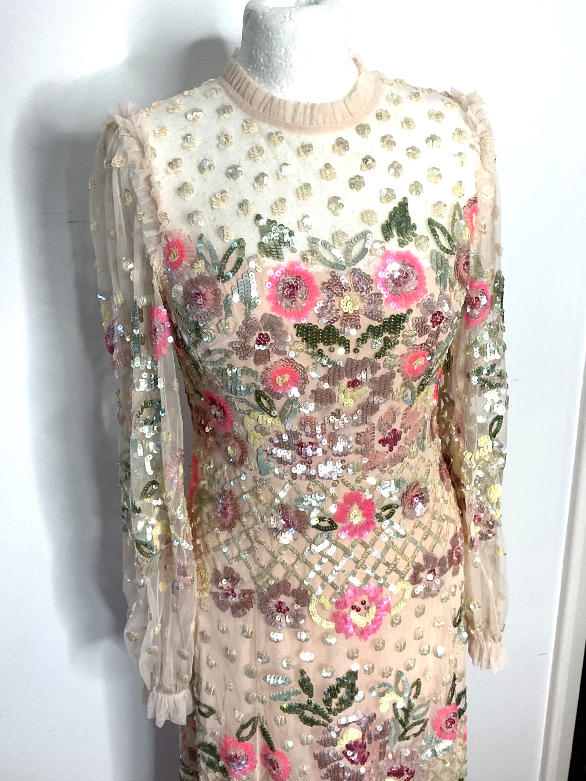 Needle & Thread ‘Rosalie’ Gown Maxi Dress RARE BNWT sequinned embellished UK10