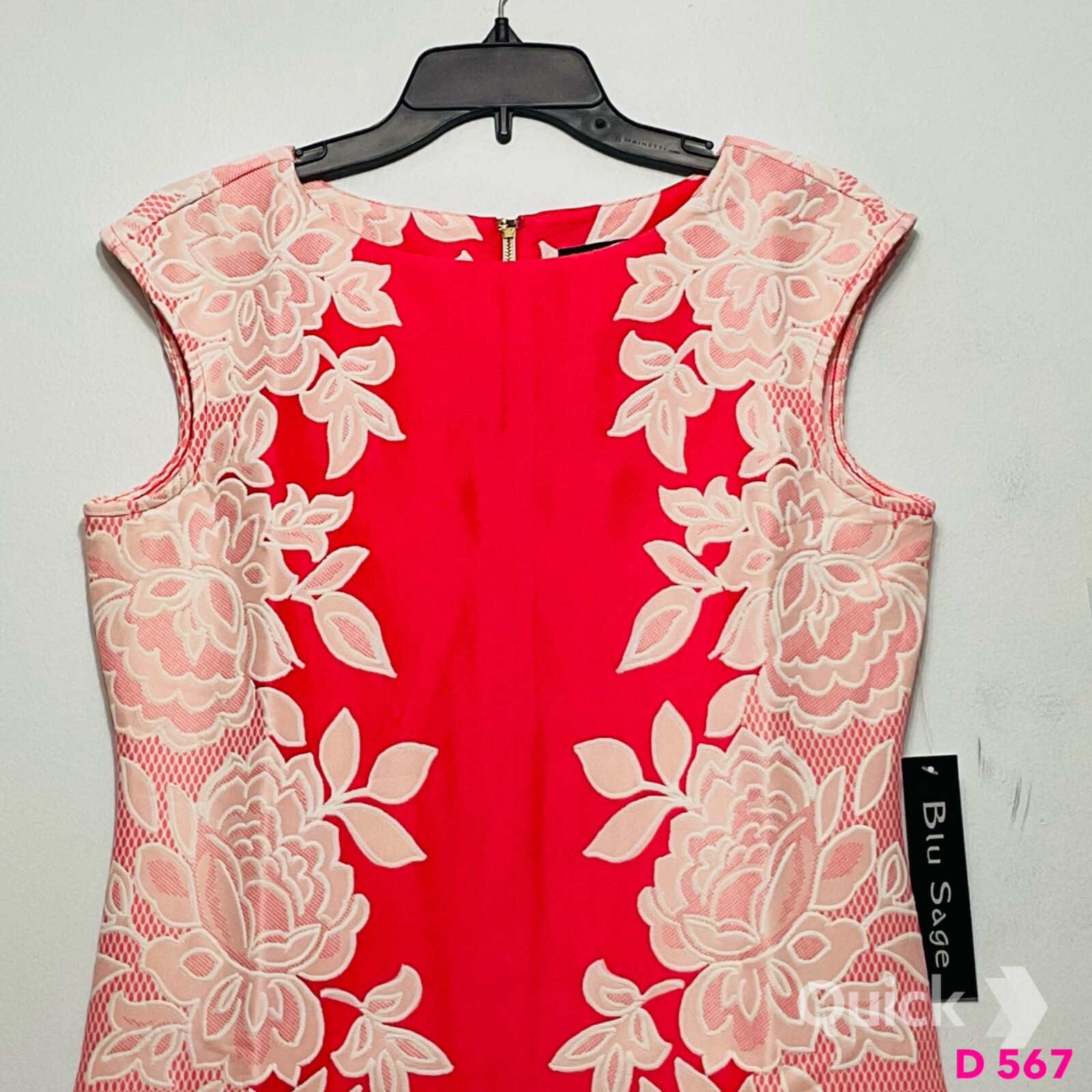 M – NWT Blu Sage Floral Embroidery Sheath Dress
