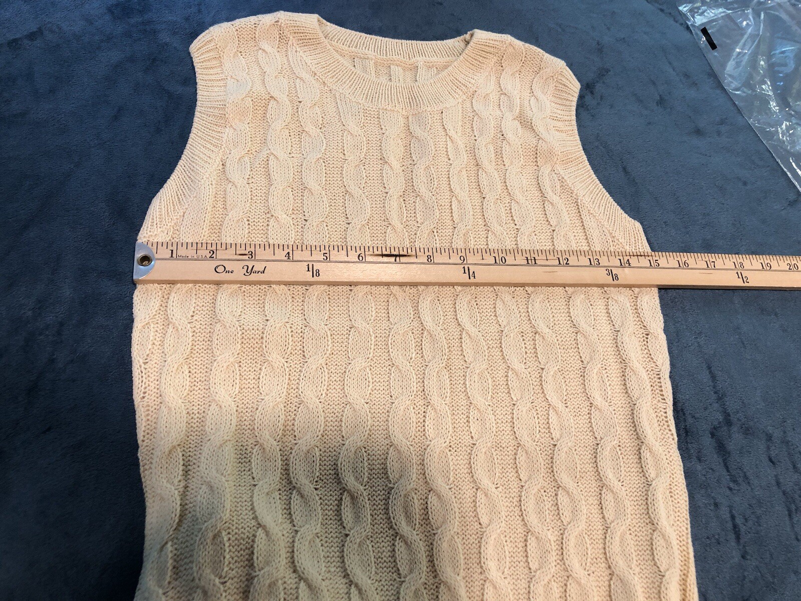 Size Small Beige Sleeveless Maxi Sweater Dress