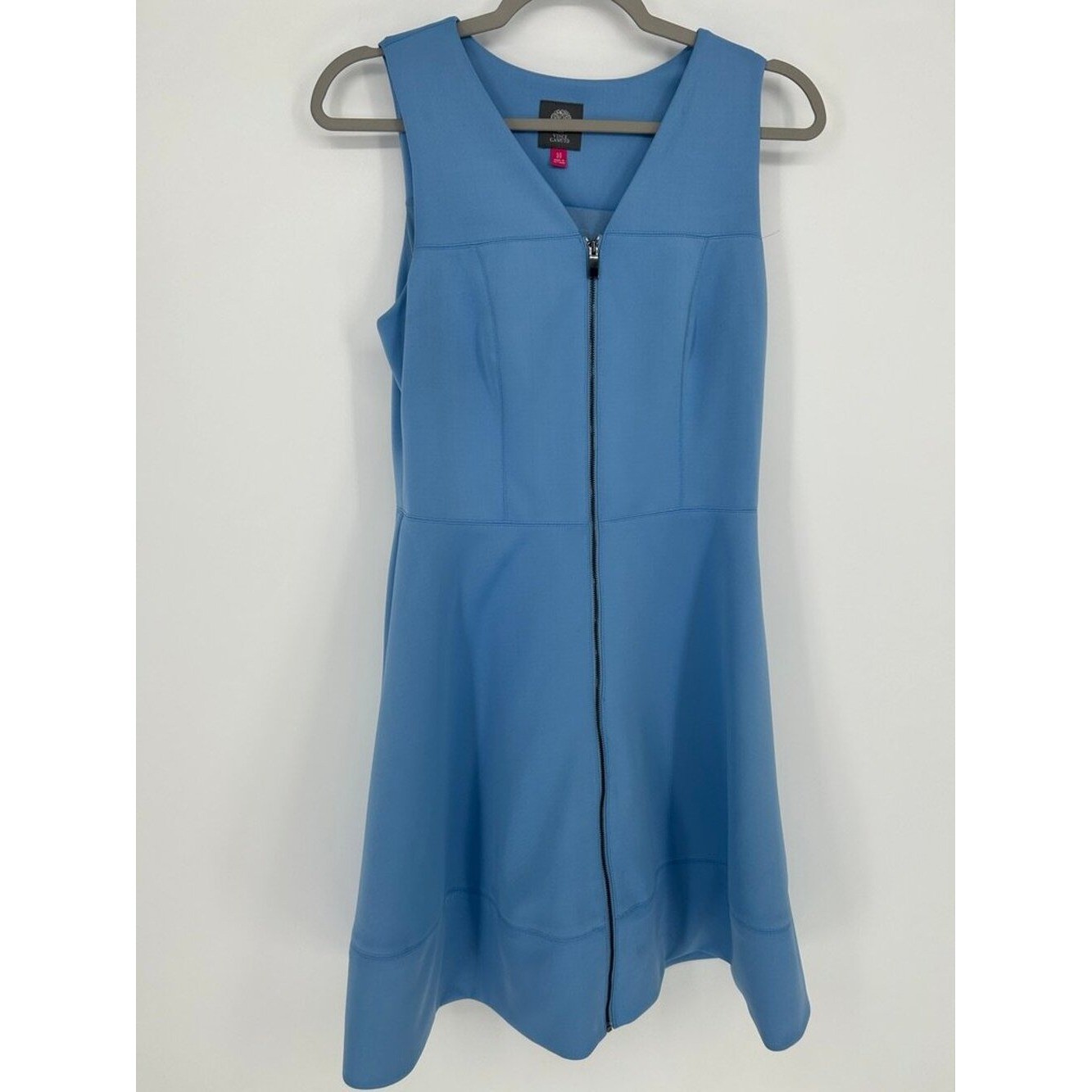 Vince Camuto Fit & Flare Scuba Dress Size 10 Career Cocktail Preppy Old Money