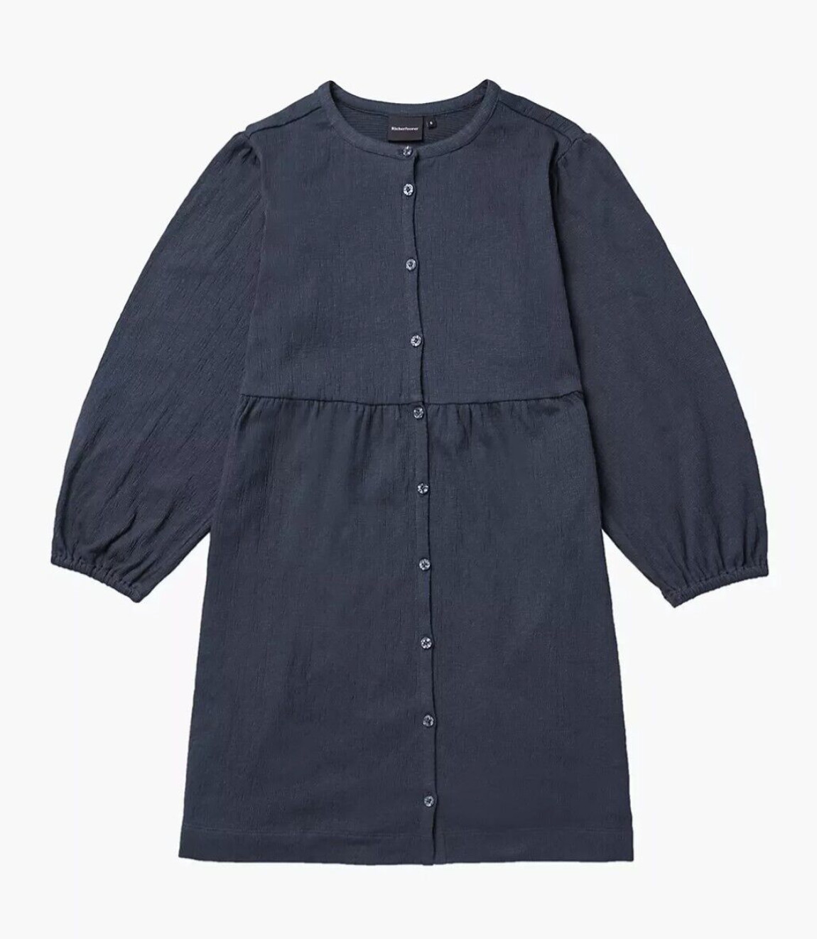Richer Poorer Womens Black Size M Cloud Button Up Long Sleeve Shirt Dress Frock