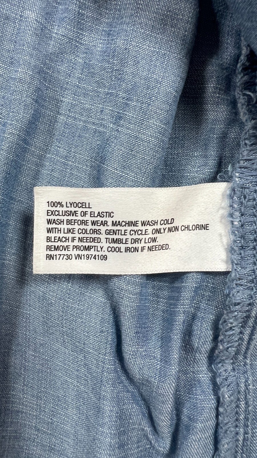 Isabel Maternity By Ingrid & Isabel Maxi Dress Womens M Blue Chambray Smocked