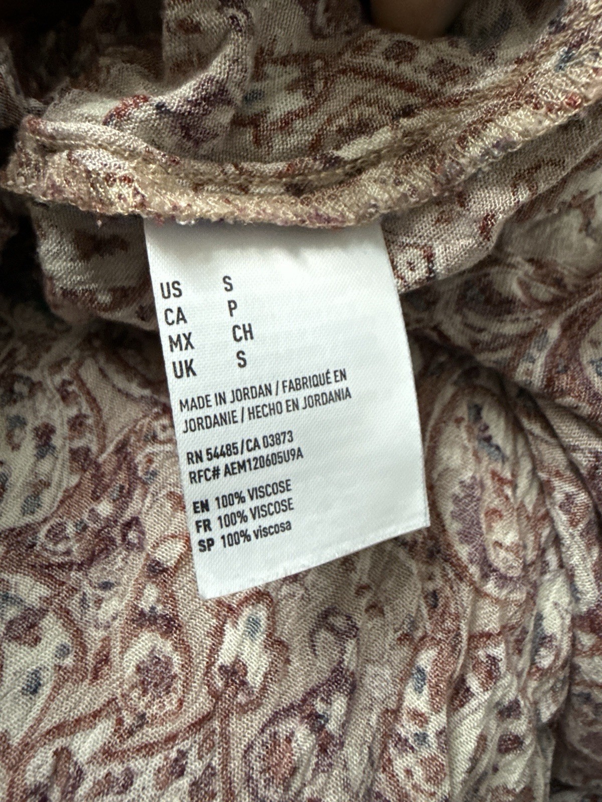 American Eagle Outfitters Multicolor Paisley Shift Dress SleevelessYTK Short S