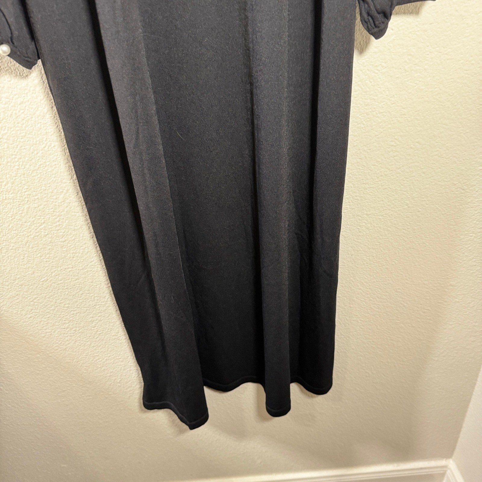 Pomander Place Tuckernuck Black Double Knit Lennox Maxi Sweater Dress XXXL NWT