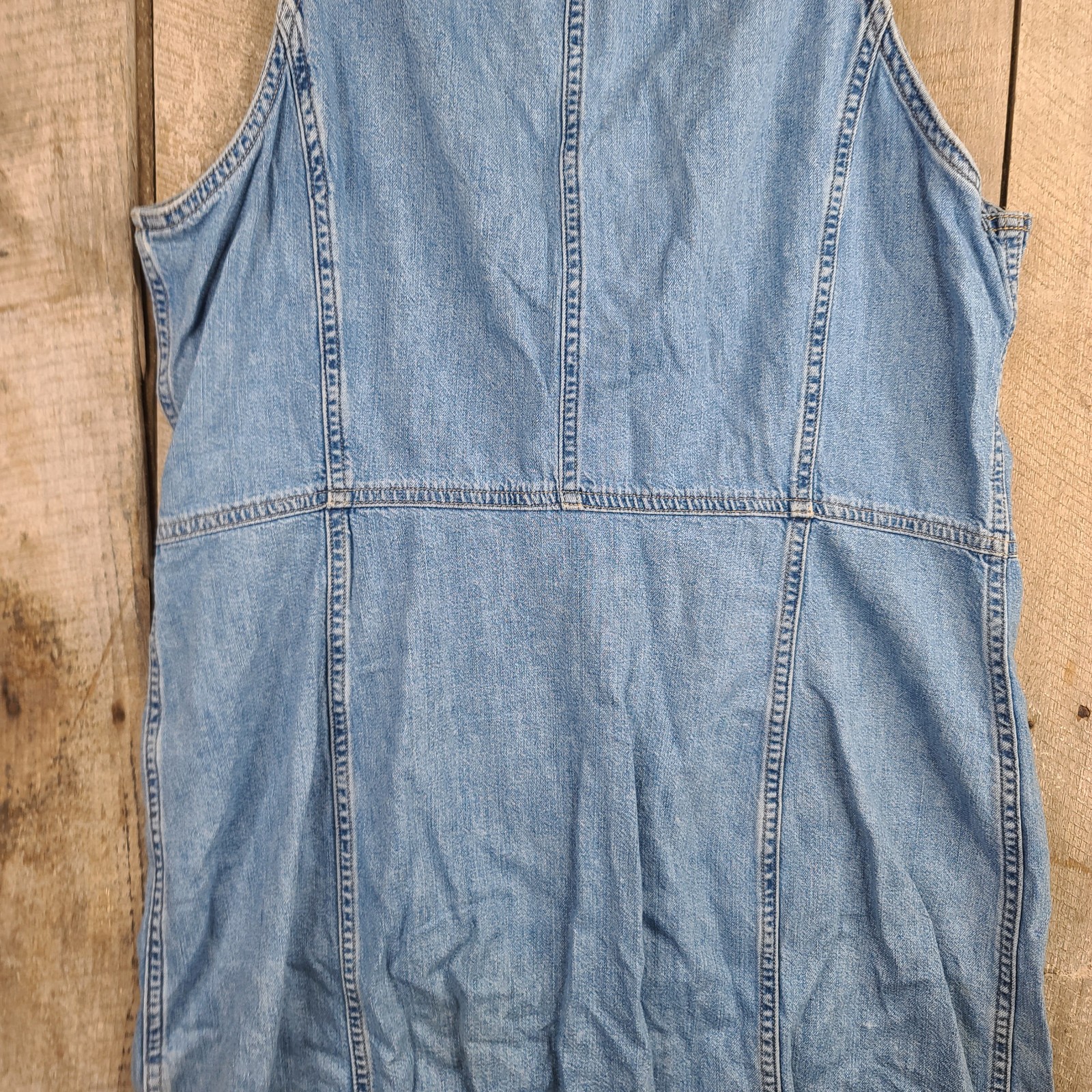 Levi’s Alisha Way Back When Denim Short Dress Blue Jean Sleeveless Size XL