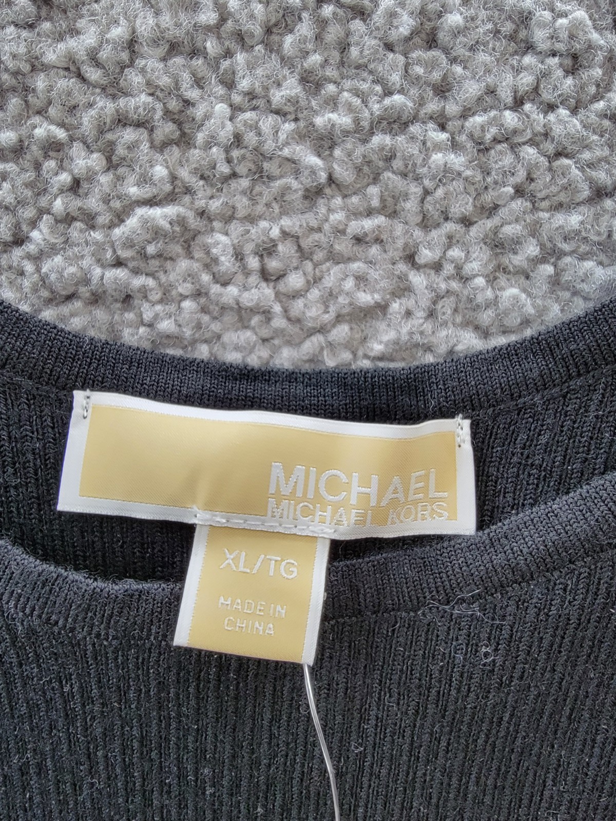 MICHAEL Michael Kors Sleeveless Wool Blend Midi Dress Women’s XL Black Pullover