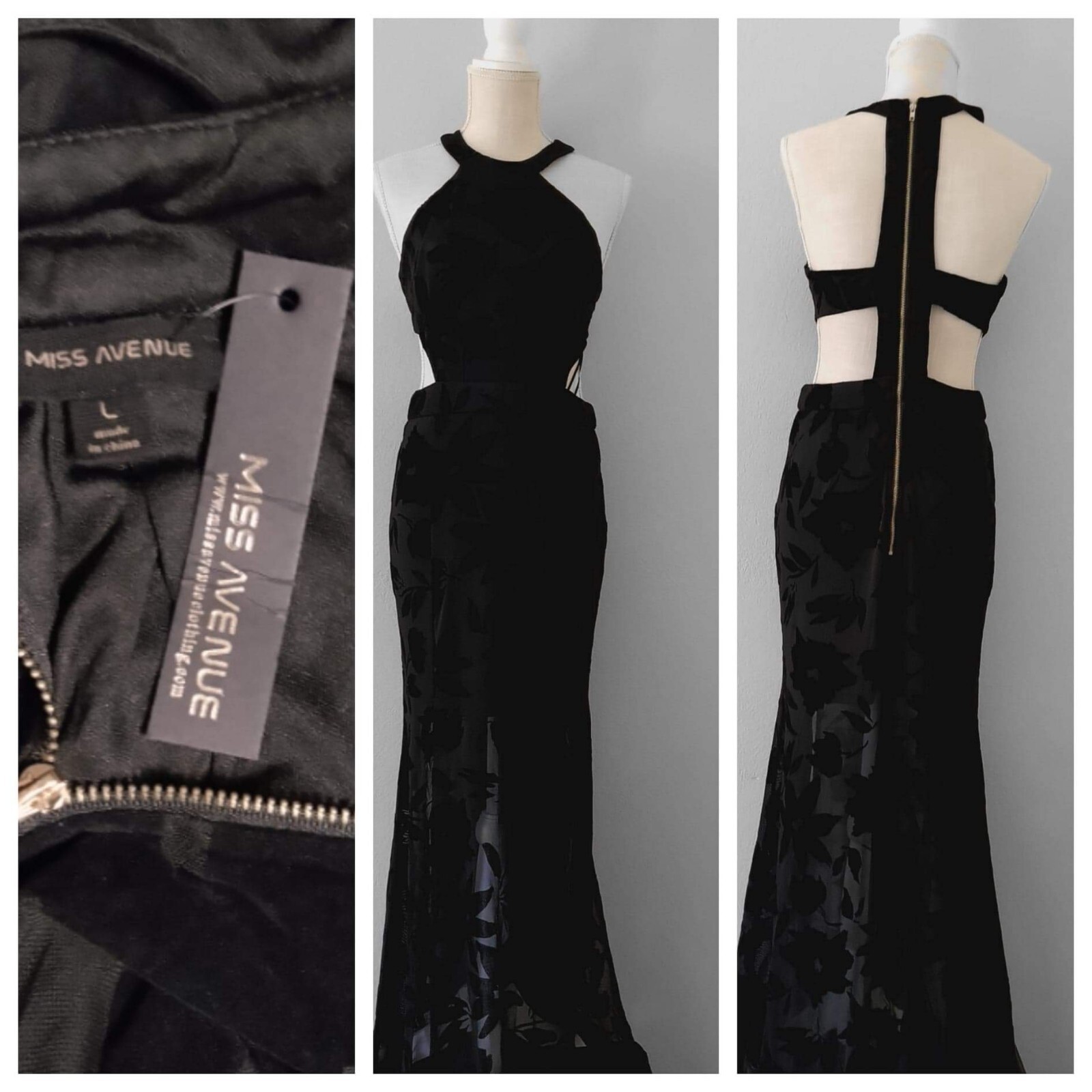 Miss Avenue Women’s Halter Dress Size L