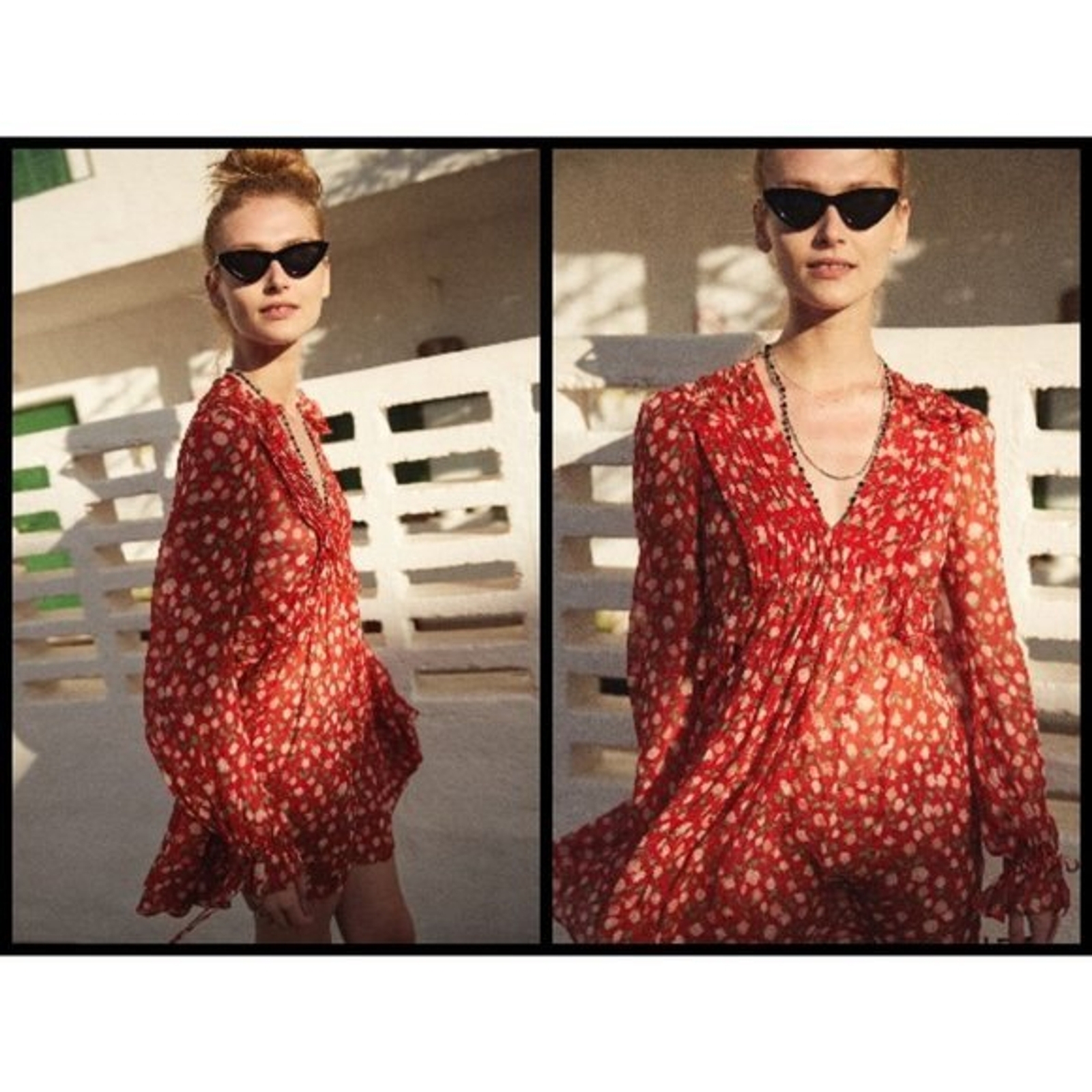 💕THE KOOPLES💕 Rosa Rosa Short Red Dress Viscose Large NWT