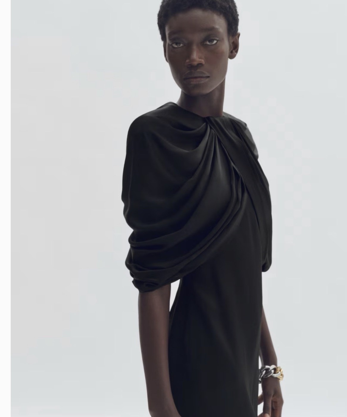 STELLA MCCARTNEY H&M Draped Satin Mini Dress Size 8