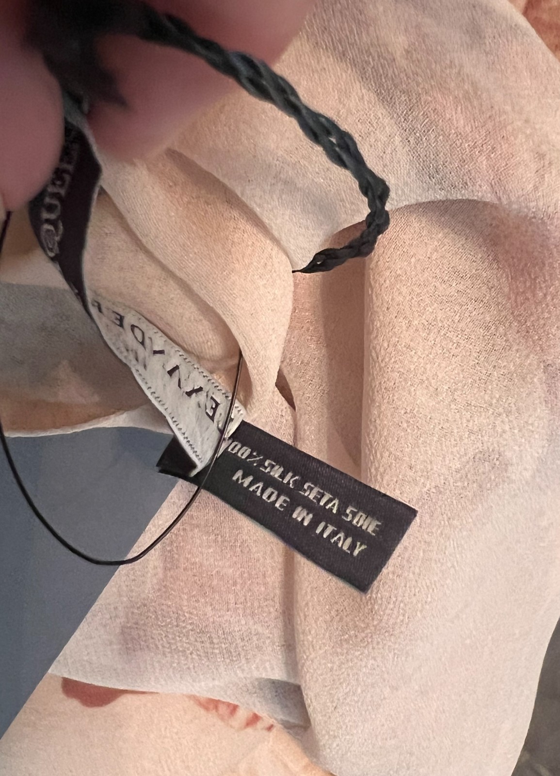 Alexander McQueen Vintage Silk Georgette Pink Cape Shawl NOS w/Tags!