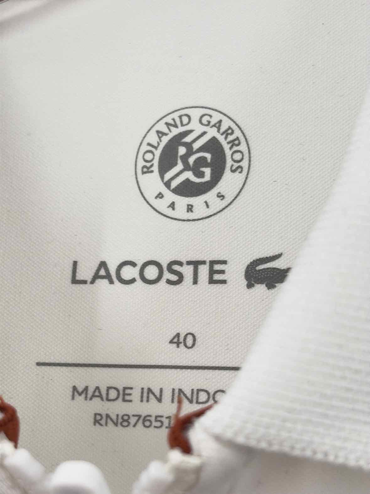 Pre-Owned Lacoste White Size Medium Short Athletic Dress