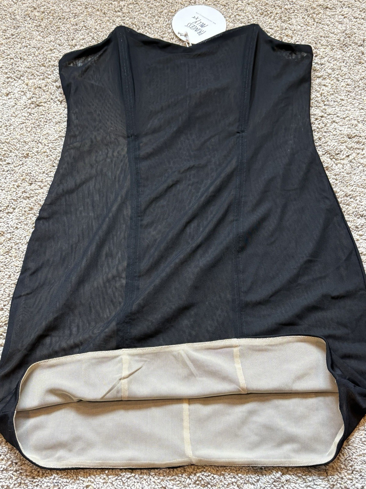 Princess Polly Azriel Black Corset Mini Body Con Dress Sheer Sexy New Size 8