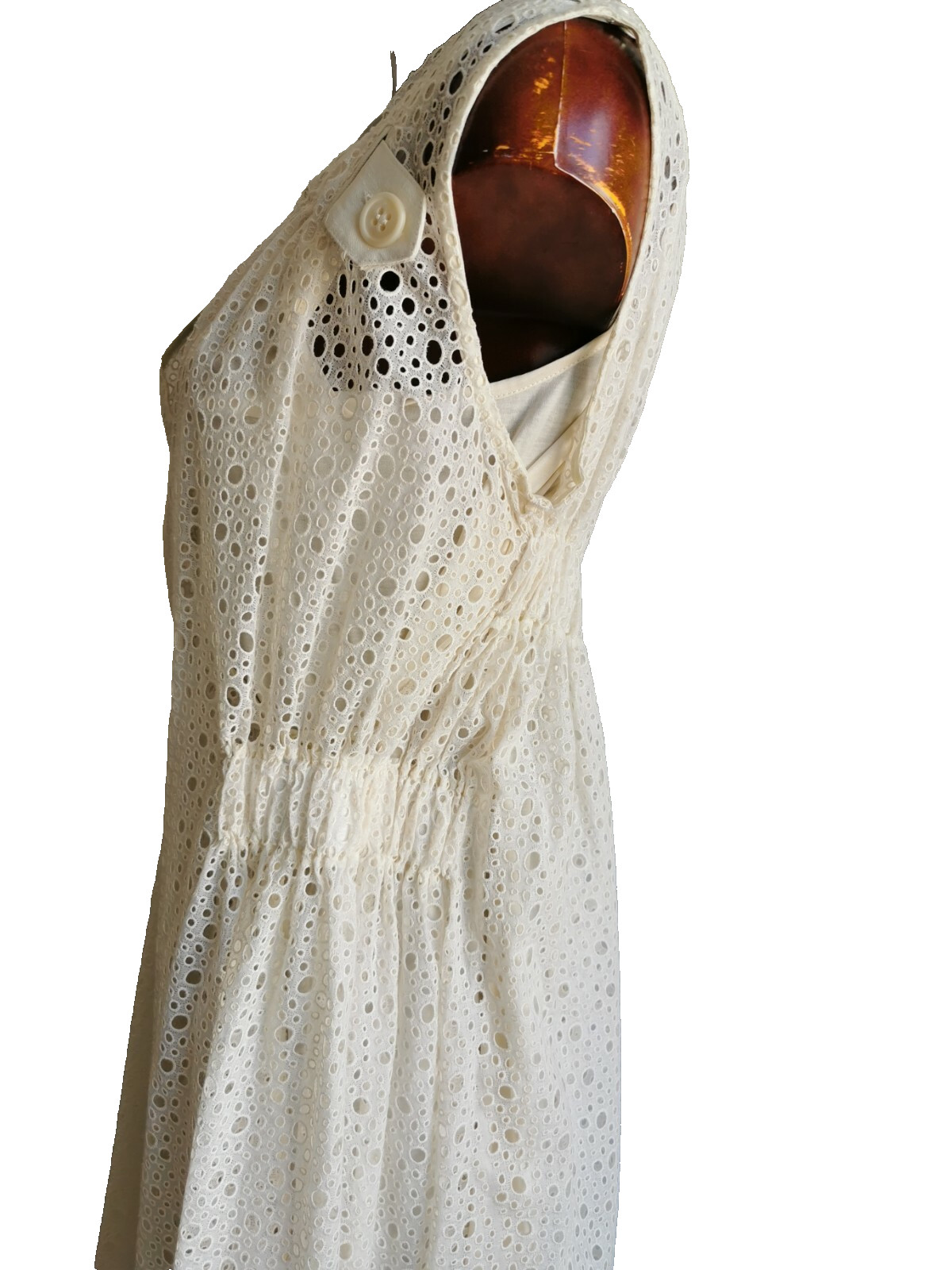 RRP €890🌟SPORTMAX by Max Mara White COTTON LACE Dress USA2_ IT36_ D32_UK4_FR34