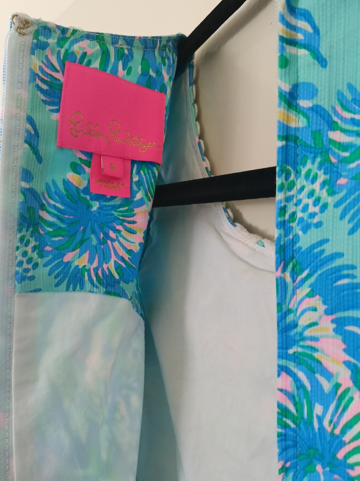 Lilly Pulitzer Women’s AshlerMaxi Dress Sleeveless Round Neck Lace Zip Size 8