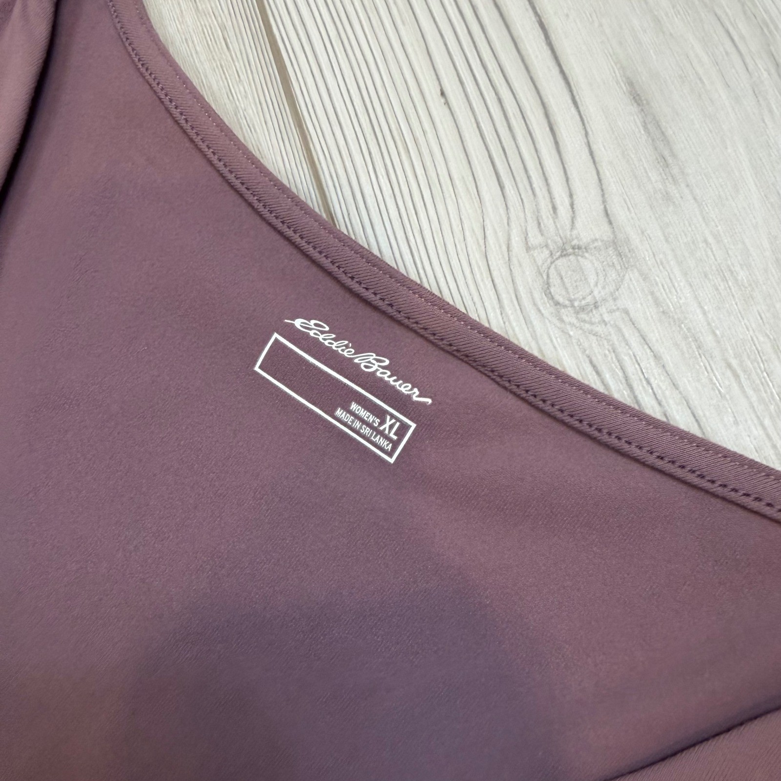 NWT Eddie Bauer Aster 7 Days Crossover Dress Dusty Violet XL UPF 50+ Pockets