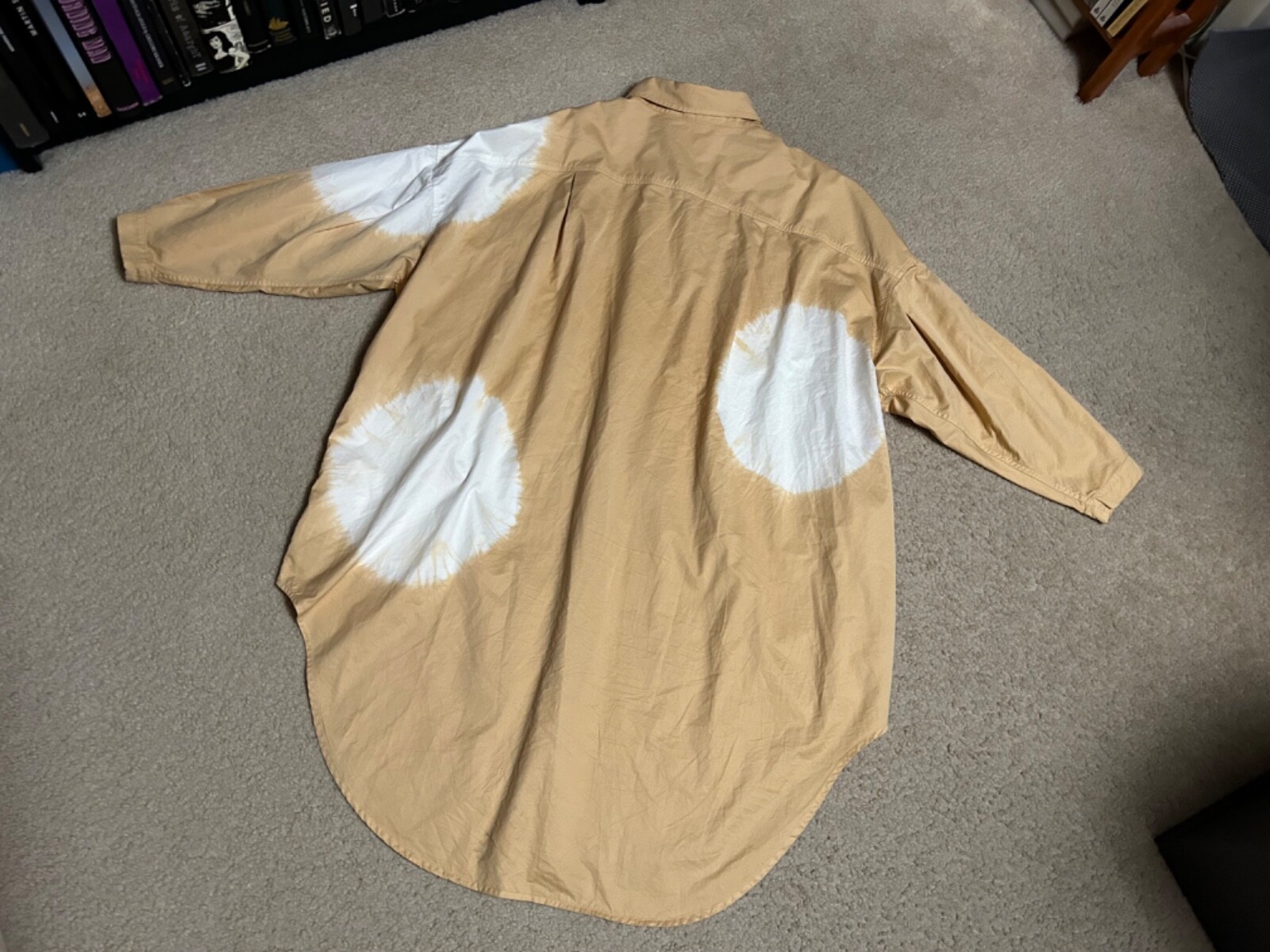 BASSIKE Oversized Midi Shift Dress sz 1, Small?, bleached dye Women’s AUSTRALIA