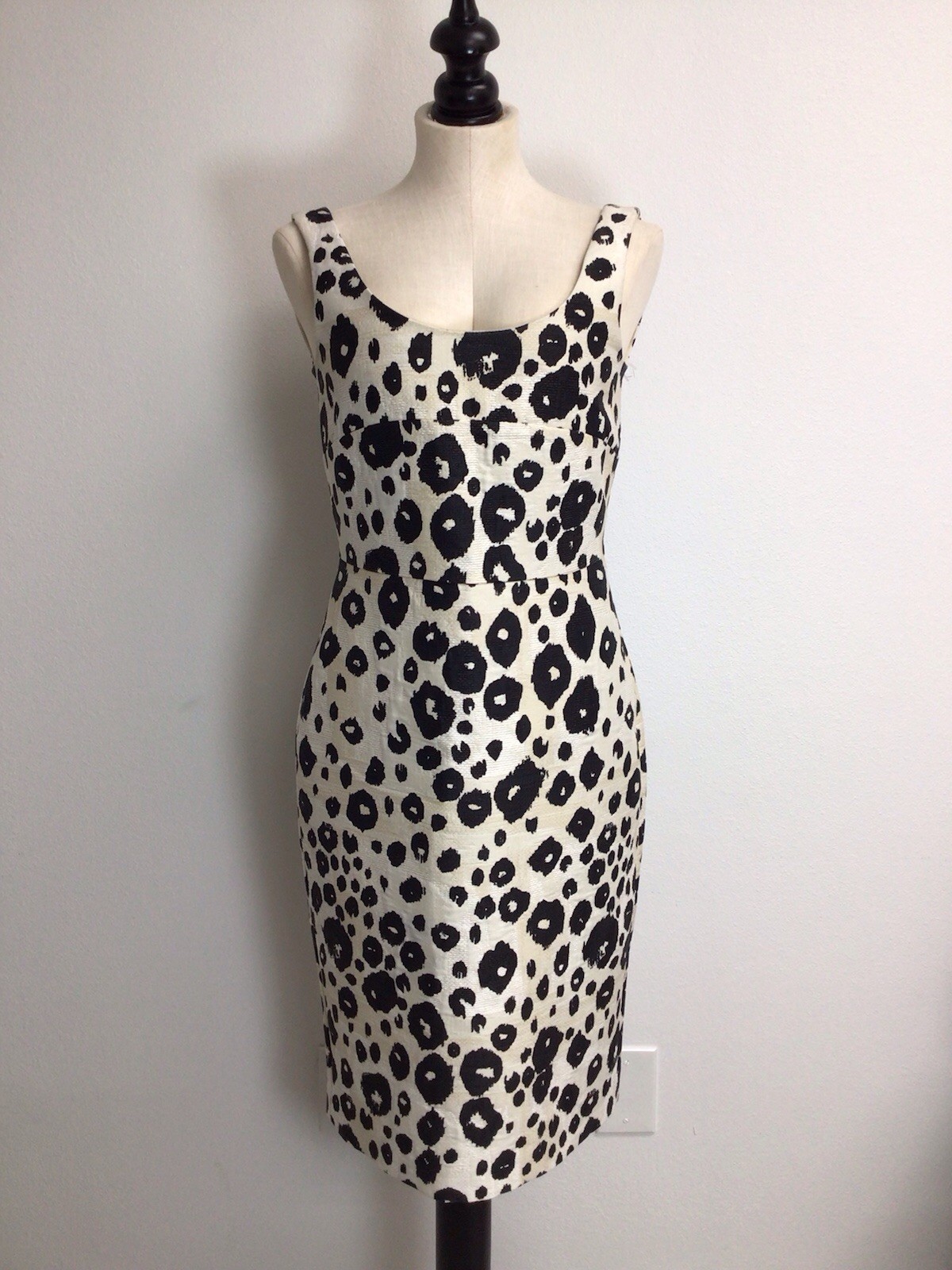 Max Mara ivory Dappled Print Dress