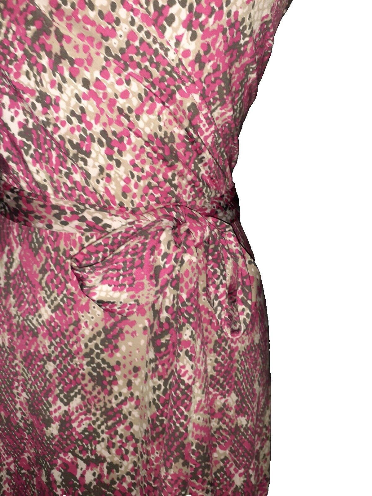 INC International Concepts Plus Size 1X A-Line Dress Pink Grey Animal Print