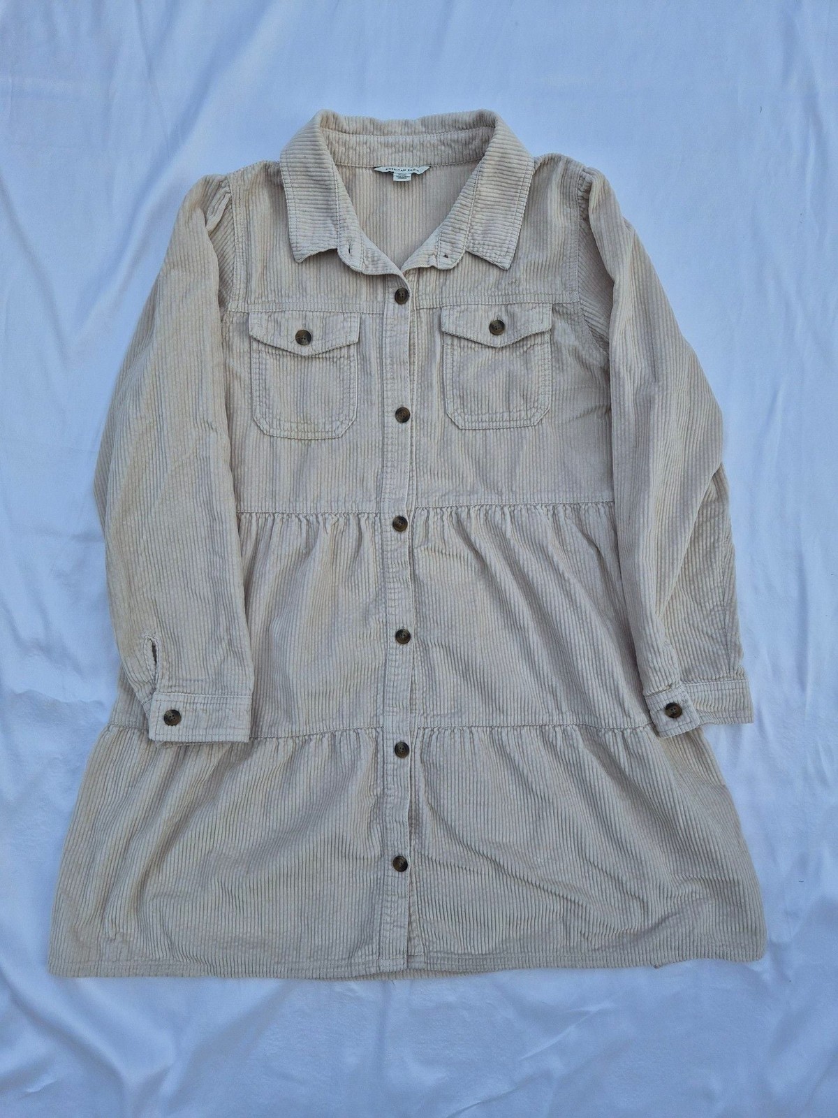 American Eagle Corduroy Button-Up Dress
