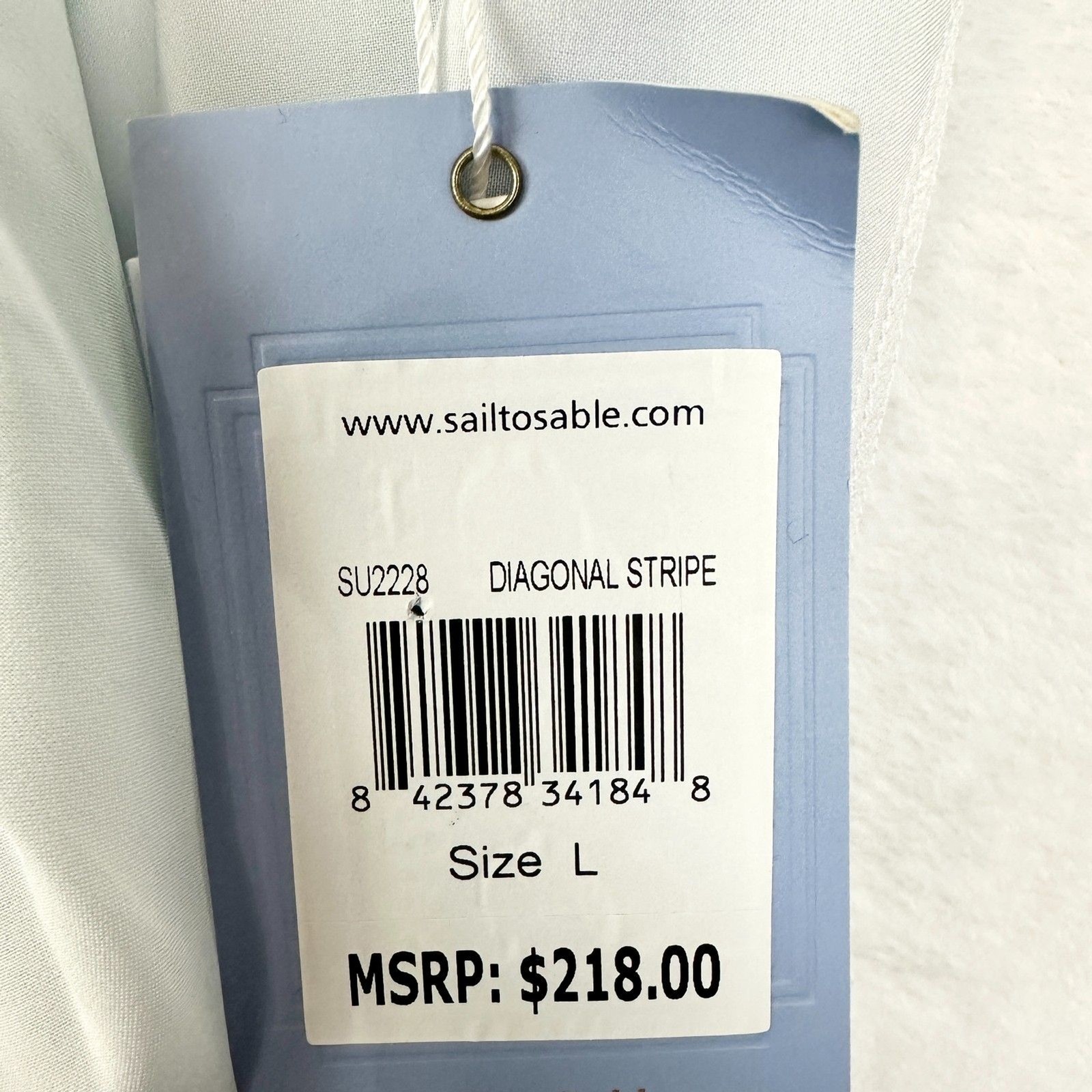 Sail To Sable Diagonal Stripe Tunic Dress Size Large NWT Preppy Coastal Beach