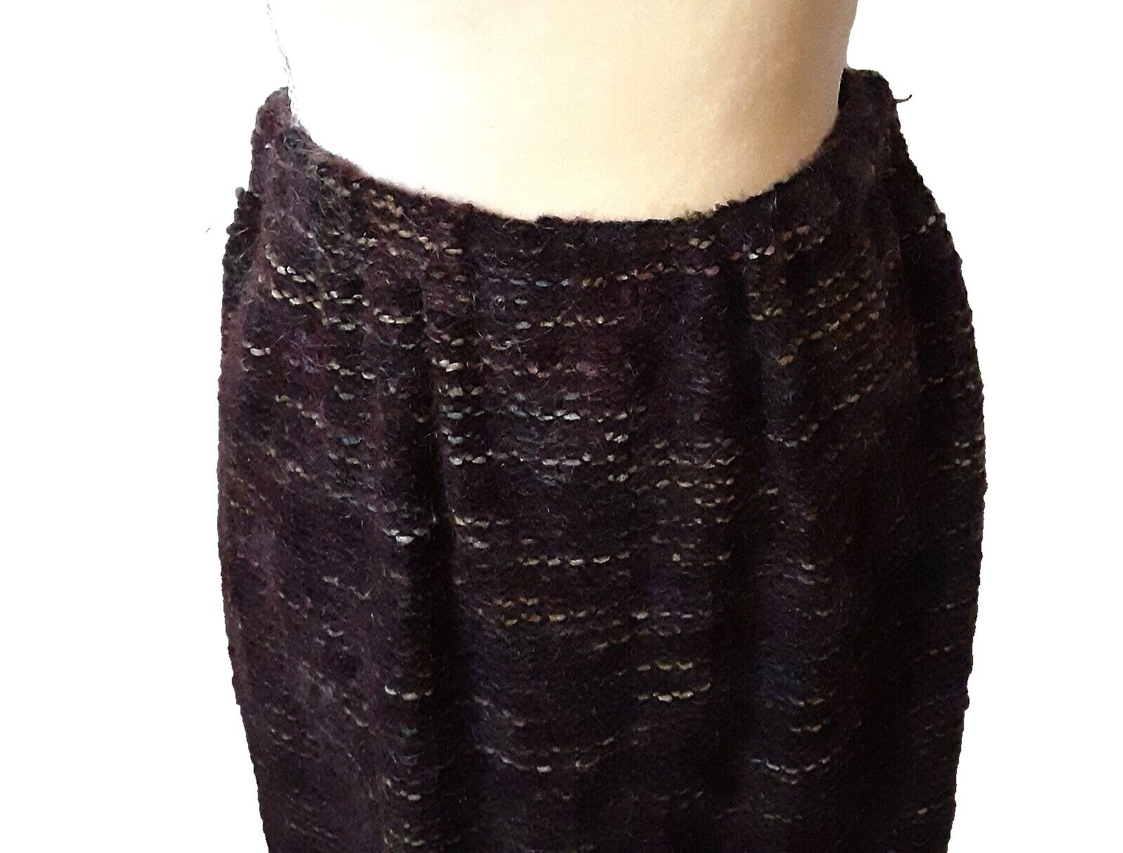 Structured Chaos Two-Piece Woven Dress Set Medium Deep Tones Mohair Blend Midi